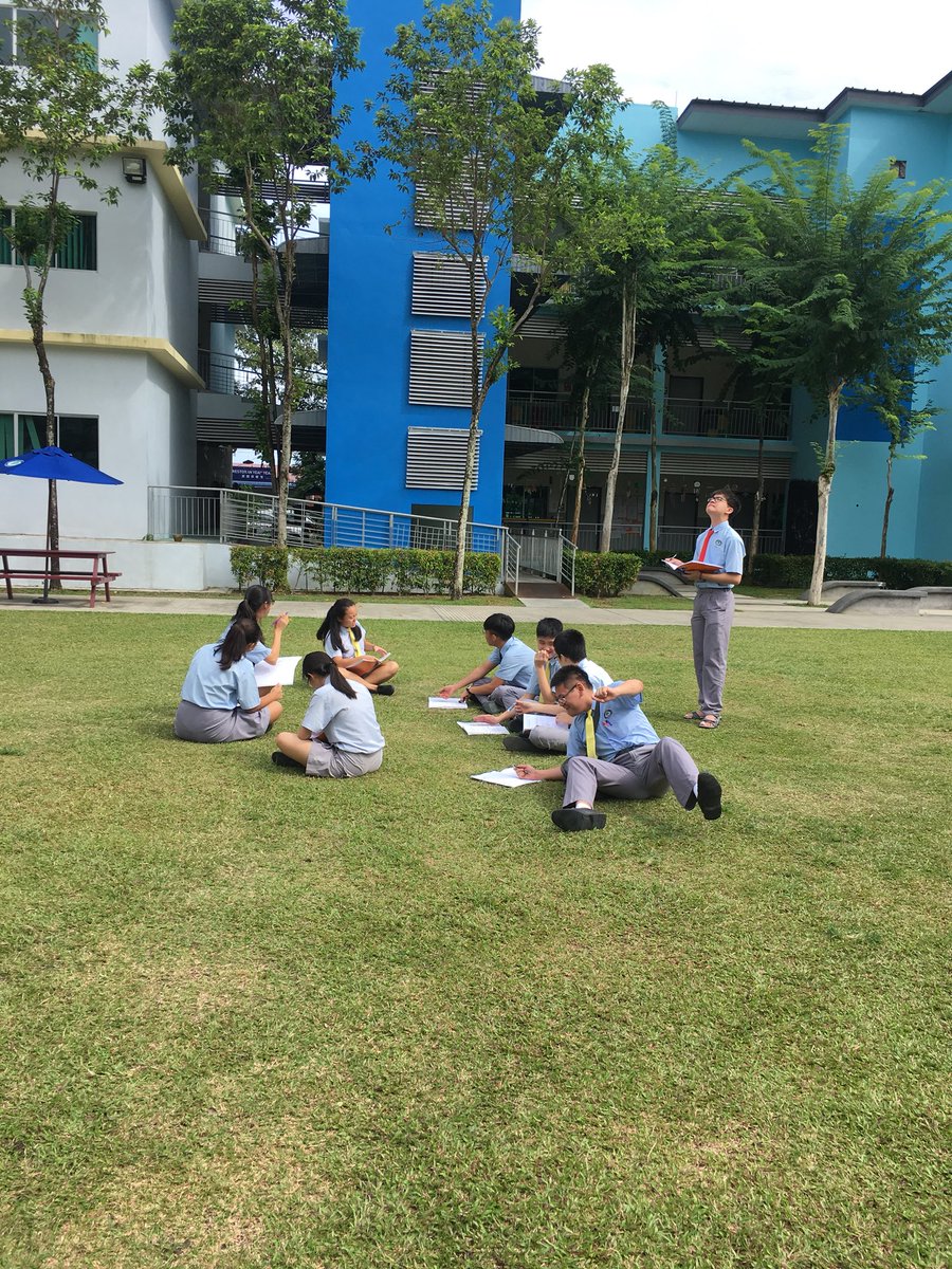 Callie_Essop's tweet photo. Year 11 geographers cloud spotting this morning! I forgot I was in Penang when I planned this activity #hotisanunderstatement https://t.co/AnaWUJU9Dg