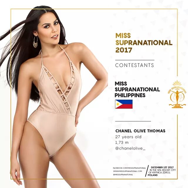 iHeartMusicPH's tweet photo. ANNOUNCEMENT:
Miss Supranational 2017 is on December 2, 2017 at 3AM (GMT+8). Live on Miss Supranational Facebook page. Let's support our very own Chanel Olive Thomas.

#MissSupranational
#MissSupranational2017
#Philippines https://t.co/V8y6iIykFd