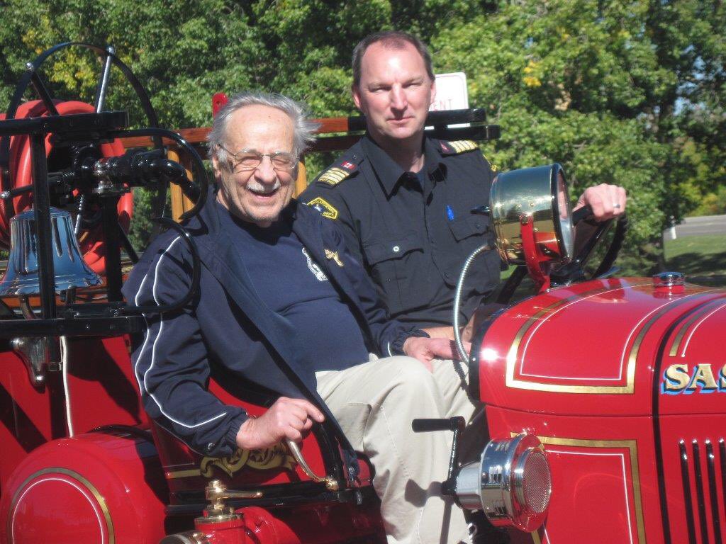 bheesing's tweet image. We say goodbye tomorrow to #FortSaskFD station namesake Walter Thomas/You showed how to have Commitment for the #fireservice with Duty, Honor and Courage / Thank you for always being a true Leader in your humble ways / Rest In Peace our Friend.