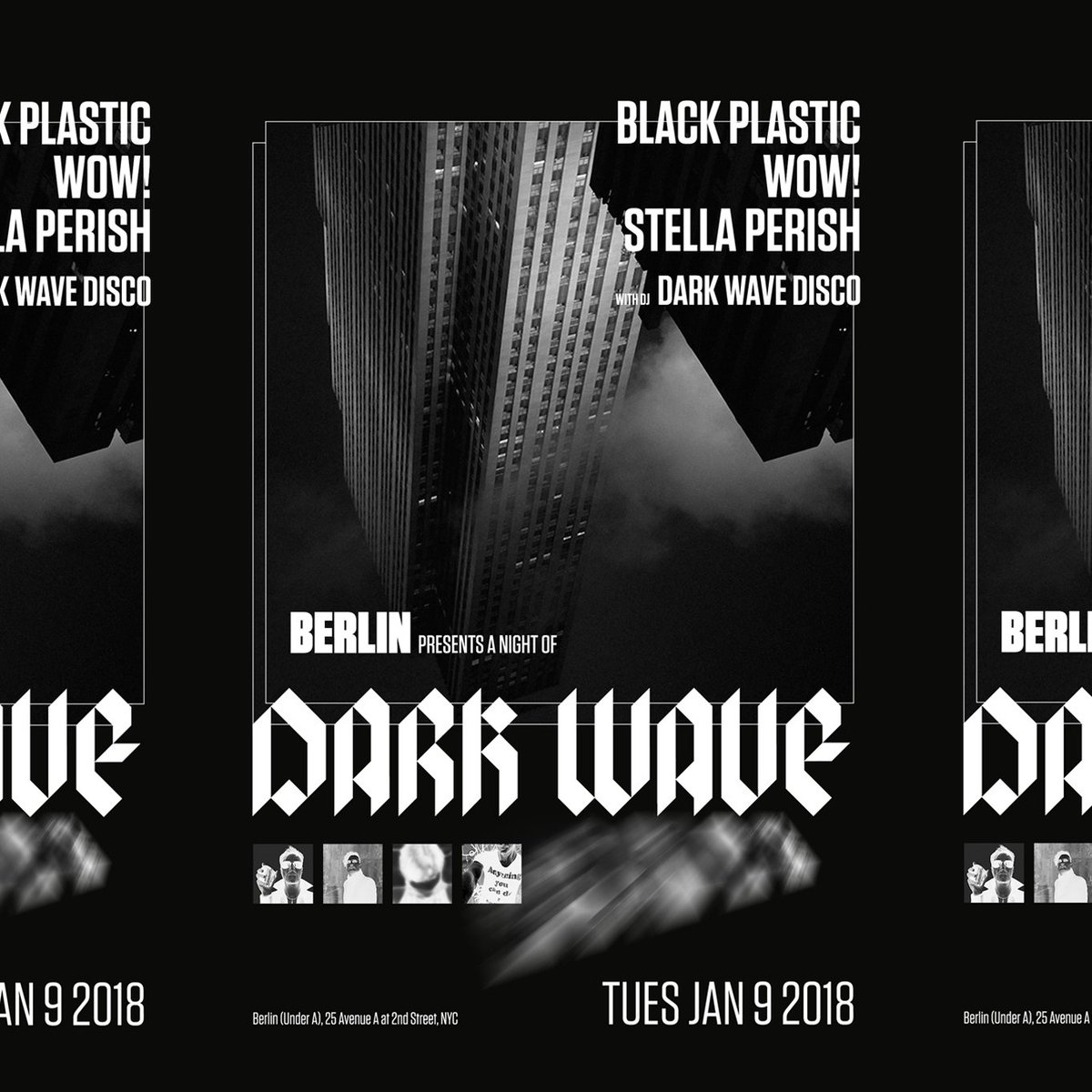 BlackestPlastic's tweet photo. Black Plastic's first NYC show will be at Berlin on Tuesday, January 9. NY friends, hope you can join us! More info closer to the date... https://t.co/hbGCBwZwah