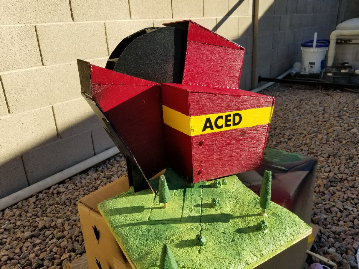 ACEDEngineers's tweet photo. Final design is done! We are so grateful for all of your support! #FSE100Sparkyville #ASUFultonEngineering #ACEDEngineering #FMTeam2 https://t.co/rCxG5nUMc0