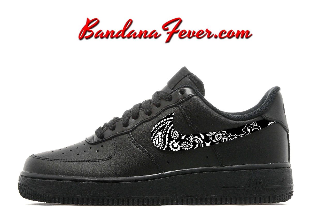 nike air force 1 black bandana