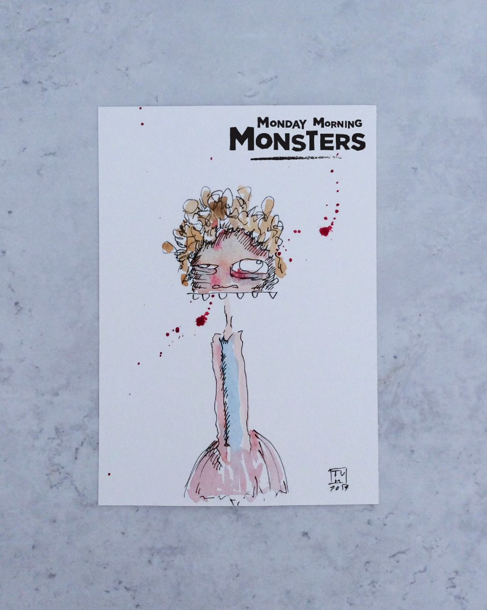 Monday_Monsters's tweet photo. 27.11.2017
Monday Morning Monster
#mondaymorningmonster #mondaymorning #drawing #monster #illustration #watercolour #everymonday #timelapsvideo #timelapsdrawing #timelaps https://t.co/fQ3L08gmKY
