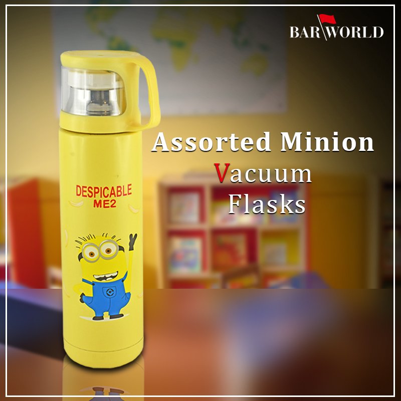 barworldindia's tweet photo. Assorted Minion Vacuum Flasks.
Whether you like your #drink piping hot or icy cold, this playful range of kids #vacuumflasks are an absolutely brilliant way to keep your drinks just the way you want.
https://t.co/Z9I06FX2yA https://t.co/5FgrxEmI9E
