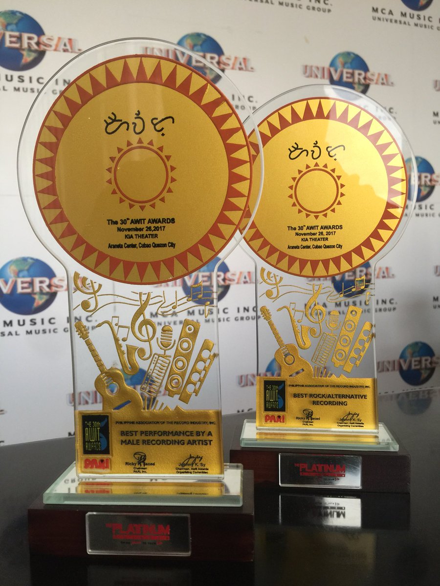 UMG_PH's tweet photo. Congratulations to @udubGAB for winning “Best Performance By A Male Recording Artist” and “Best Rock/Alternative Recording” at the #AwitAwards2017 https://t.co/meJjDtjEVQ