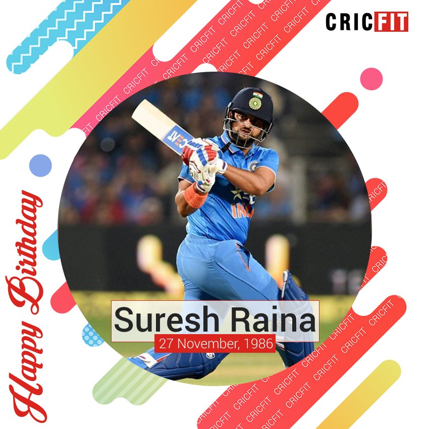 Cricfit Wishes Suresh Raina a Very Happy Birthday! 