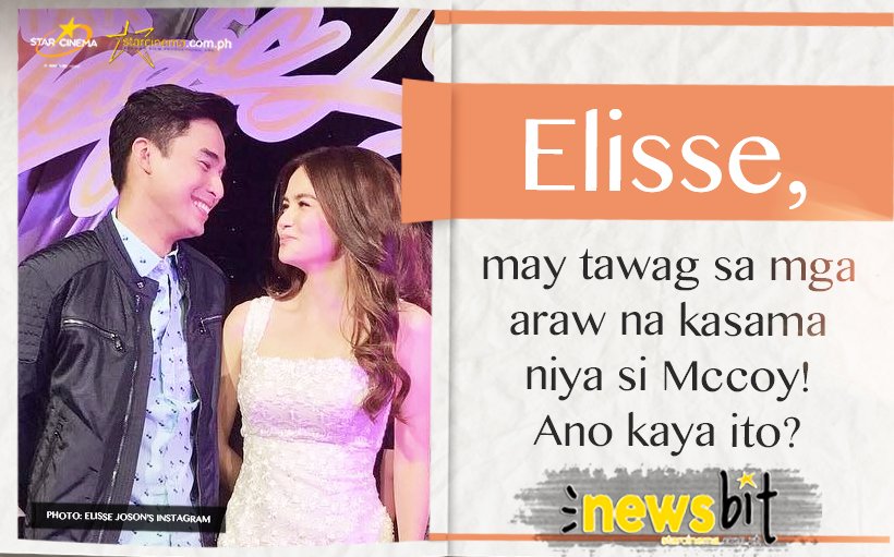 StarCinema's tweet photo. Elisse, may tawag sa mga araw na kasama niya si Mccoy! Ano kaya ito? FIND OUT HERE: https://t.co/UYiuslXKi9 https://t.co/iikSL9mS9R