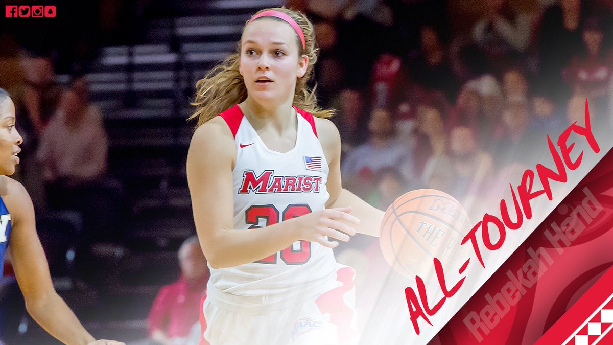 MaristWBB's tweet photo. After averaging 17pts and 7rebs, Rebekah Hand picks up a spot on the Rainbow Wahine Showdown All-Tournament team. 🏀🦊🏅✅ https://t.co/EjOMrBuEWz