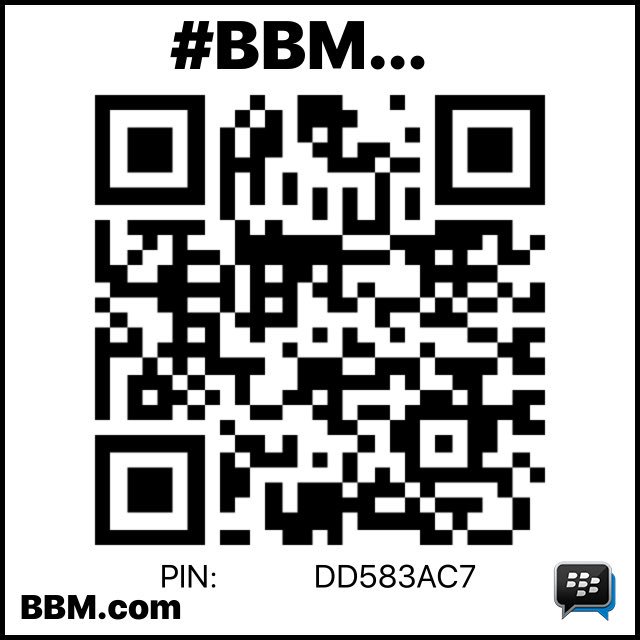 #BBMme PIN:DD583AC7
pin.bbm.com/DD583AC7