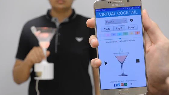 マトリックスの世界ｗ電気刺激でただの水の味を変えるグラス型デバイスが登場！