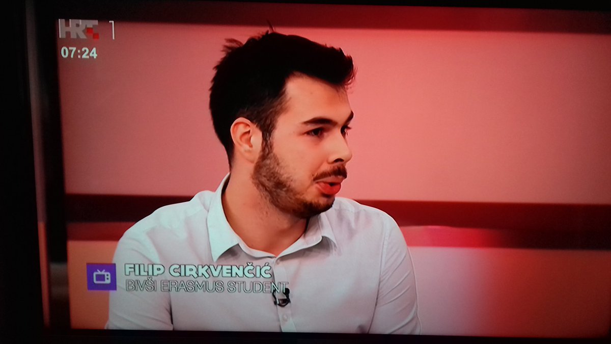 Slavimo 30 godina Erasmusa! Antonija Gladović i Filip Cirkvenčić u emisiji Dobro jutro, Hrvatska najavljuju današnju konferenciju #erasmus30hr #erasmus #ErasmusPlus