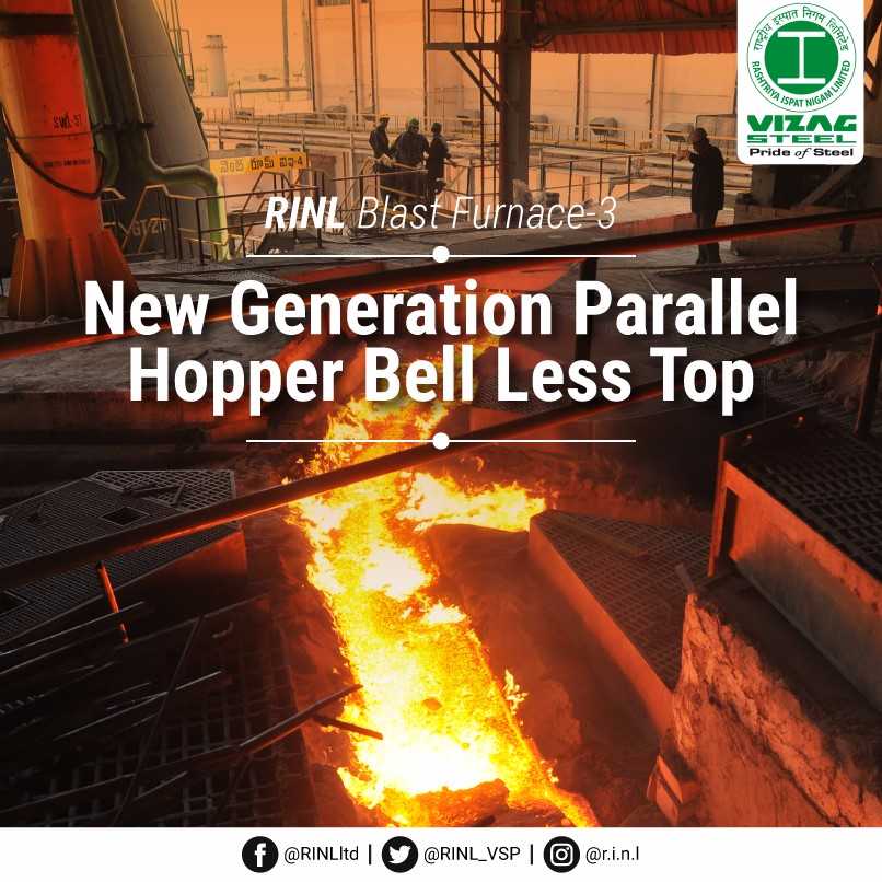 RINL_VSP's tweet image. #SteelKnowledge- Iron is produced in the Blast Furnace by smelting iron-bearing materials with the help of coke and air.