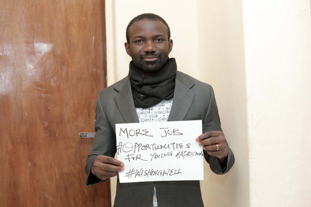 AfricanYouthPan's tweet photo. Our members in #Nigeria join the #WishingWell campaign. You too can do so by simply writing on a white card what you wish for the continent. Join us https://t.co/EiajNb8IIN