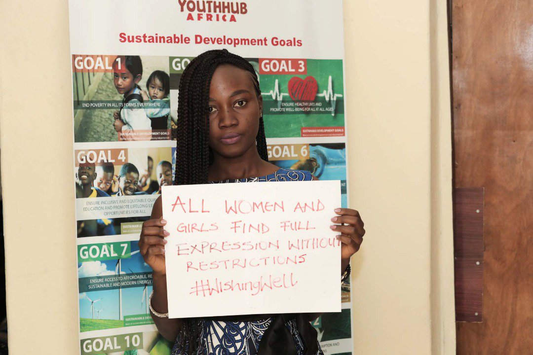 AfricanYouthPan's tweet photo. Our members in #Nigeria join the #WishingWell campaign. You too can do so by simply writing on a white card what you wish for the continent. Join us https://t.co/EiajNb8IIN