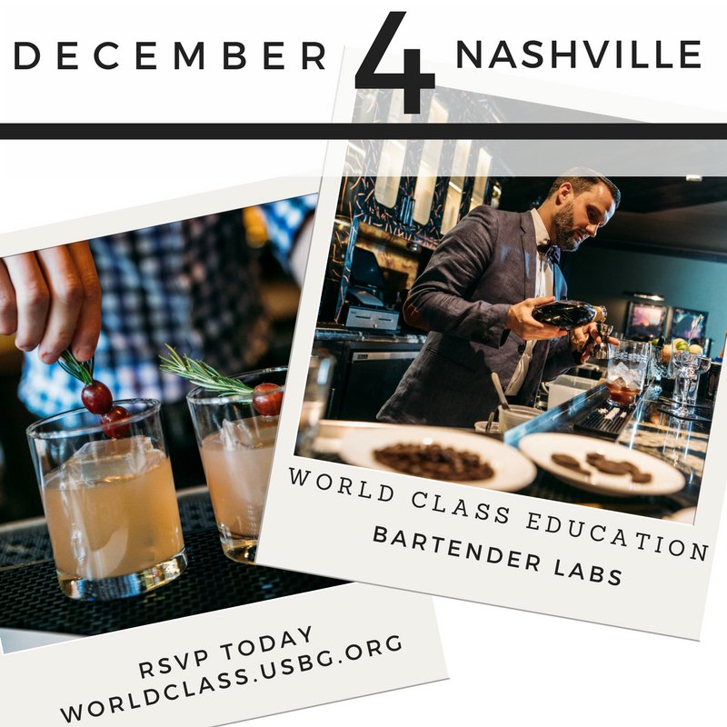 WorldClassUS's tweet image. Nashville! World Class Bar Labs will be on December 4th. Complete your RSVP at ed.gr/flrw #worldclassus