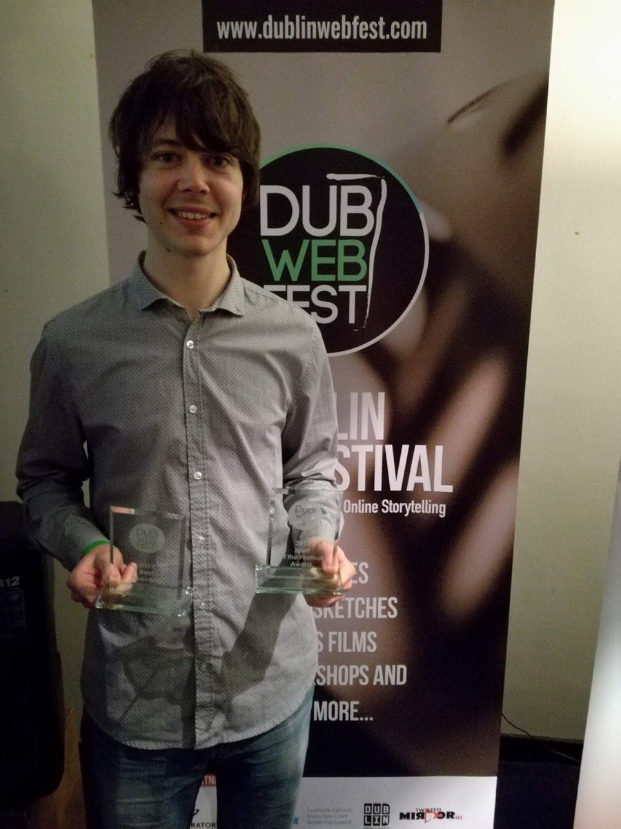 Last night EARLY DAYS won Best Directing and Spirit of the Festival Award at @DubWebFest It was just an idea in March so to do well in its first festival feels grand! @RedUnionFilms