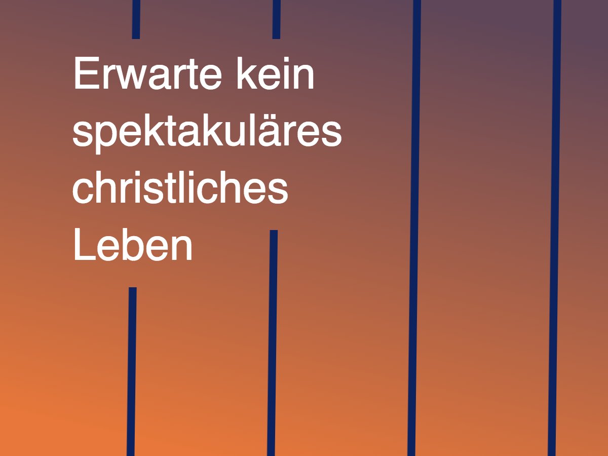 Evangelium21's tweet photo. »Es sind nicht die gelegentlichen, atemberaubenden Momente einer besonderen Verbindung zu Jesus, die zu nachhaltiger Freude im Glauben führen – obwohl wir Gott für sie dankbar sein sollten.«

Zum Artikel von @RustyMcKie » https://t.co/XjoTwNPvBd https://t.co/8ygHvFk4rR