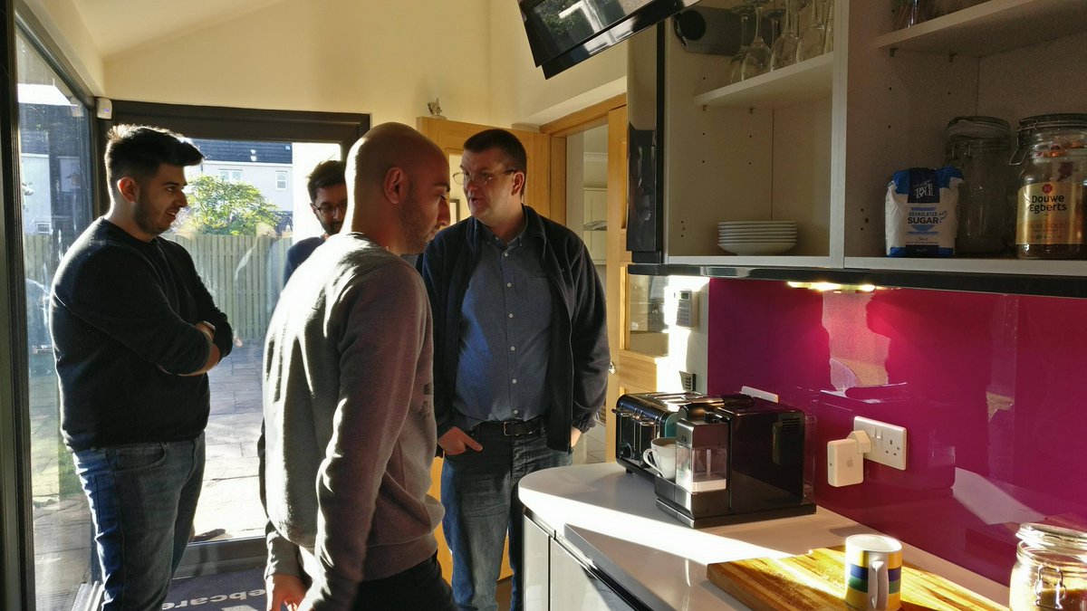 mywebcare's tweet photo. Can you tell we got a new espresso machine in the studio? 
#coffee #blessed https://t.co/3uKVx8CVV0