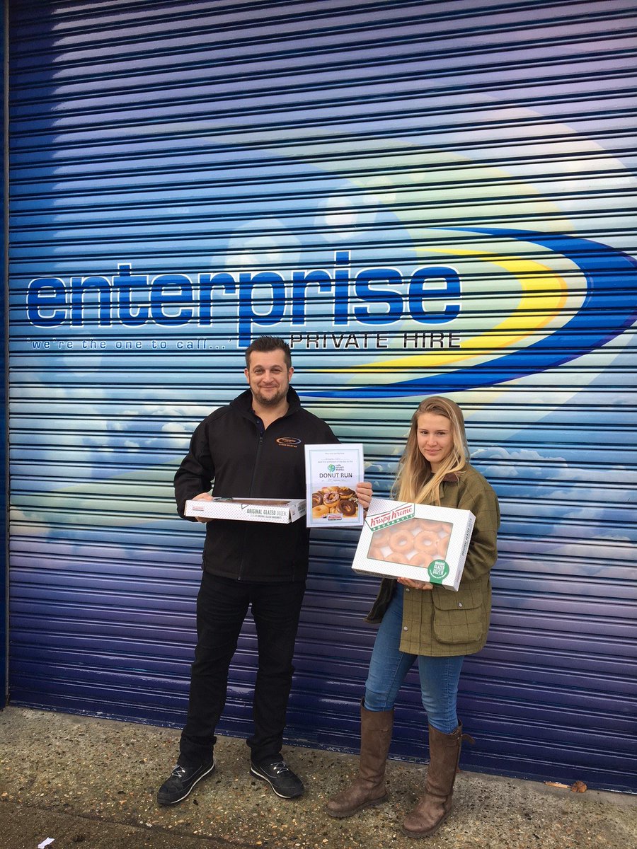 GHRNorfolk's tweet image. The staff at Enterprise Taxi's won our @krispykremeUK #doughnutrun today. Enjoy @PennyHannant