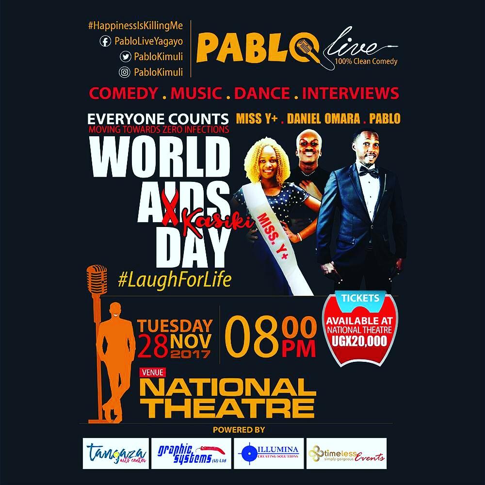 PabloKimuli's tweet photo. Happening tomorrow Tuesday at National Theatre #Laugh4Life #PabloLiveReloaded https://t.co/6E4mM4eFdn