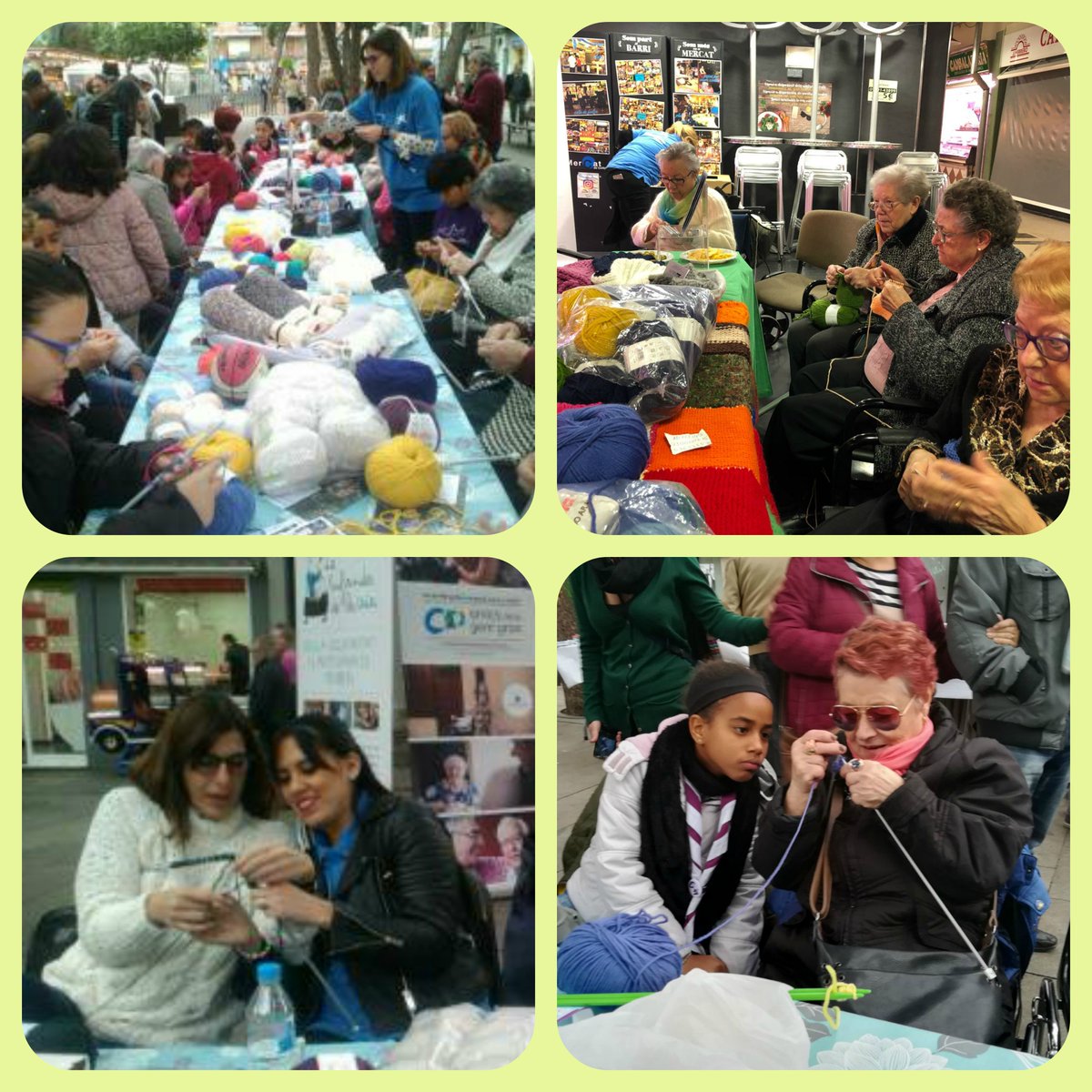 ProjecteICI_LH's tweet photo. #CollblancLaTorrassa es connecta a través el fil de la @bufandadelaiaia . Espai de relació intergeneracional al Mercat de Collblanc i a la pl.Espanyola en el marc del Mercat d'Intercanvi de les XIC! #bufanding #SomCollblancLaTorrassa 👵👴🧕👶 https://t.co/WJcdAYww0T