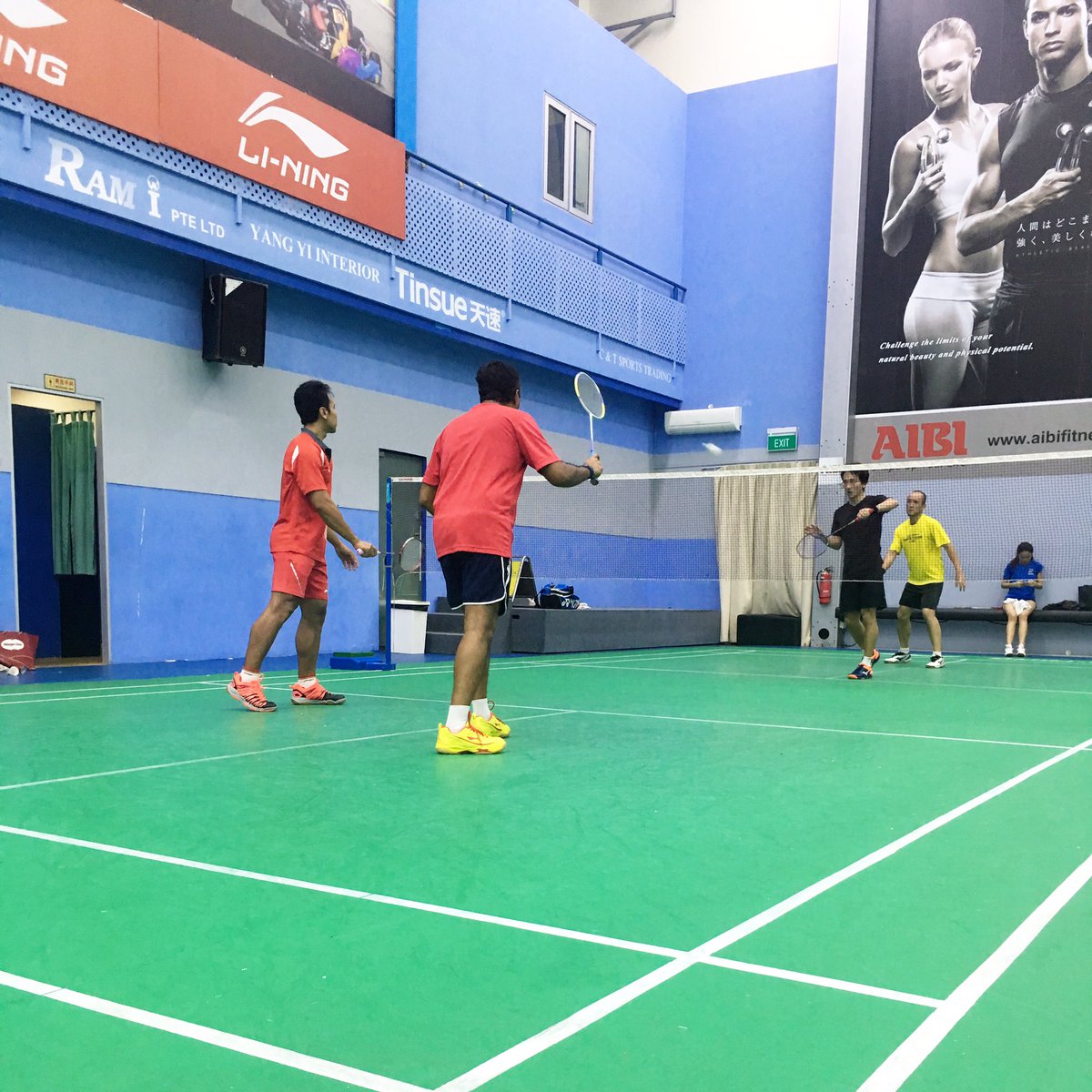 ChrisnantaBC's tweet photo. Saturday training 🏸 #mensdoubles #badminton https://t.co/aRt6hUtZZ9