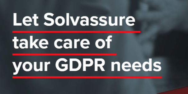 Solvassure's tweet photo. Solvassure's #GDPR Resource and Technology solution provides both the expertise and the technology to help plan, implement and run #GDPR regulatory functions and processes. Request a FREE demo today! https://t.co/nZDxYLy8af #RegTech https://t.co/sbQepdKYJI