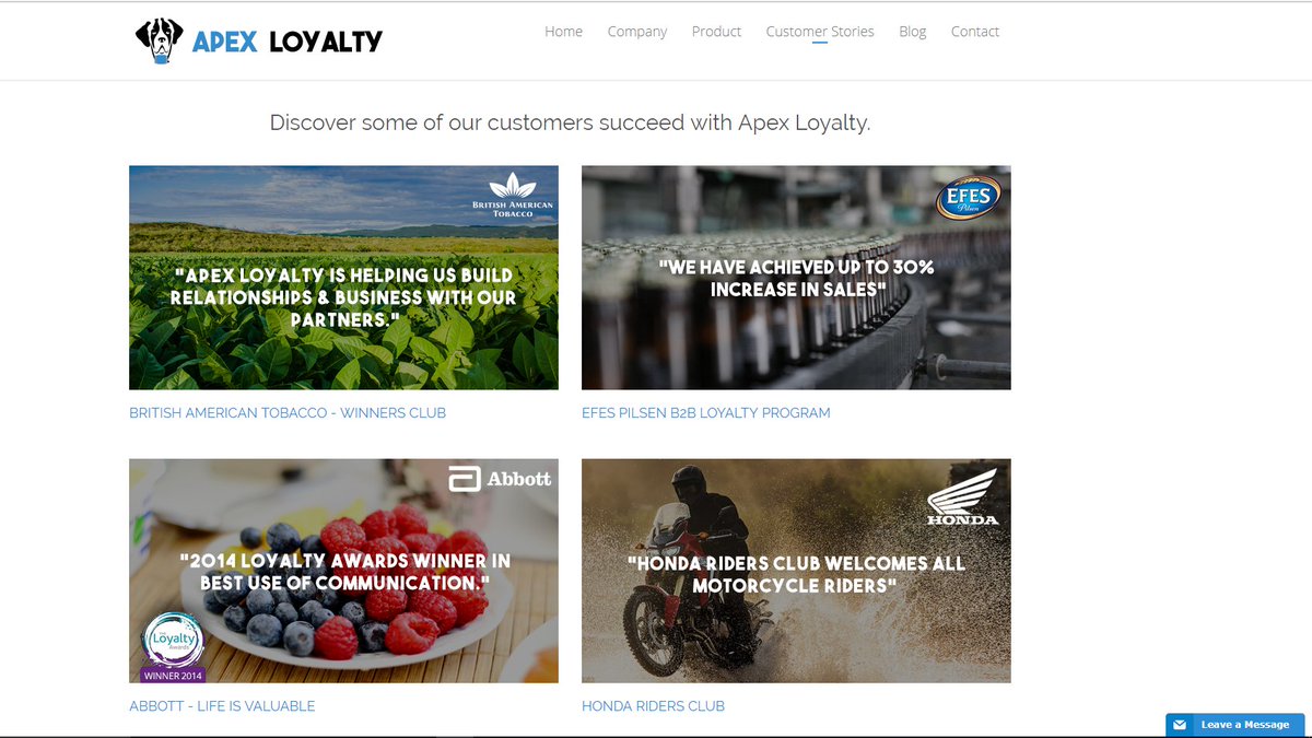 With Apex Loyalty, global brands engage &amp; stay connected with channel partners to drive more sales. apexloyalty.com/customer-stori…