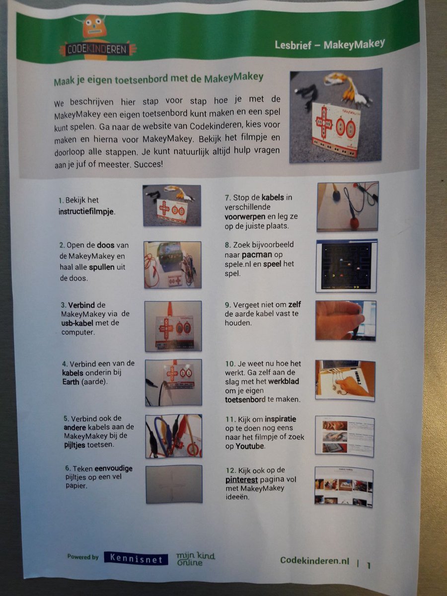 Groep 7 krijgt les over leren programmeren van @BiebNoordVeluwe. Met MakeyMakey vervangen ze het toetsenbord om het spel Pacman te spelen. Leuk en leerzaam op de maandagmorgen!