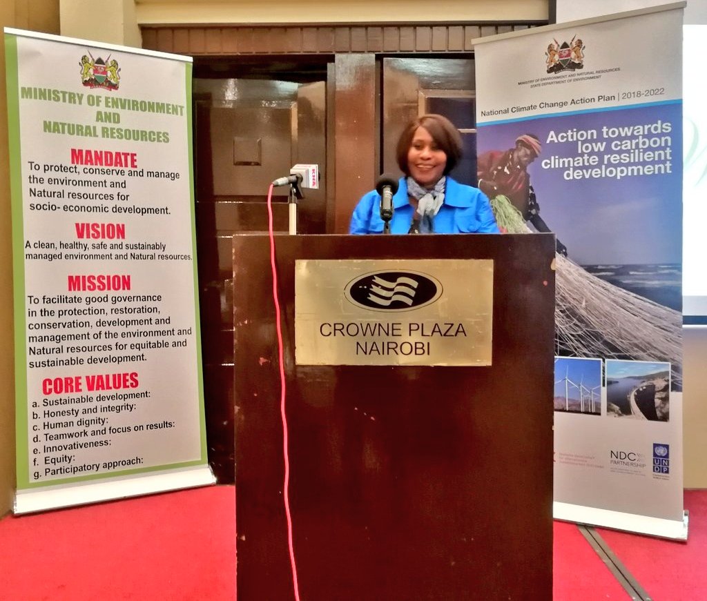 Environment_Ke's tweet photo. Pictorial : Launch of the National Climate Change Action Plan  #NCCAP2018~2022 @crowneplazanbi @JudiWakhungu @KenyaGovernors @kwskenya @KeForestService @NemaKenya https://t.co/MLFjB1kvL2