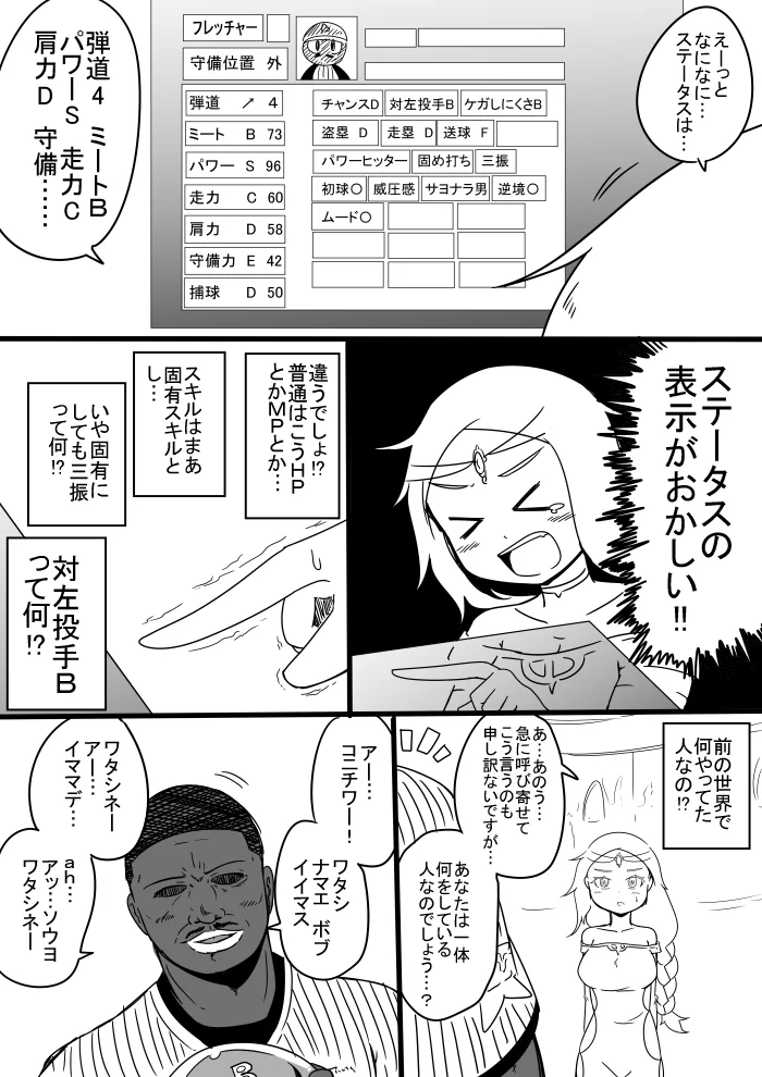 異世界召喚されたのはプロ野球選手？！女神さまの反応が可愛すぎてヤバイｗ