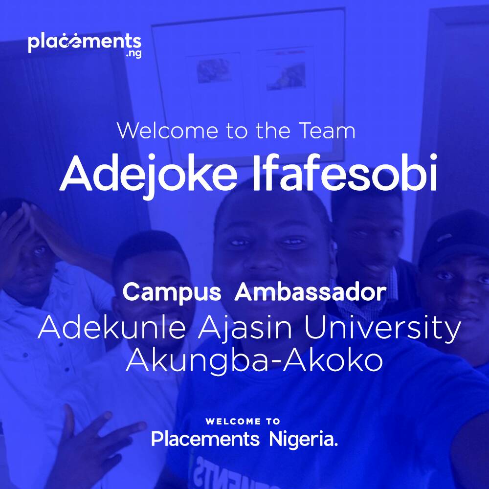 IfafesobiA's tweet photo. @Placementsng I am so excited to be selected as a brand ambassador for placements.ng
I look for to utilising this opportunity to develop my interpersonal/relation skills and to contribute immensely to the society .
#pap #pap17
#placements.ng
#internship
#brandambassador https://t.co/6oxHF4ZWOy