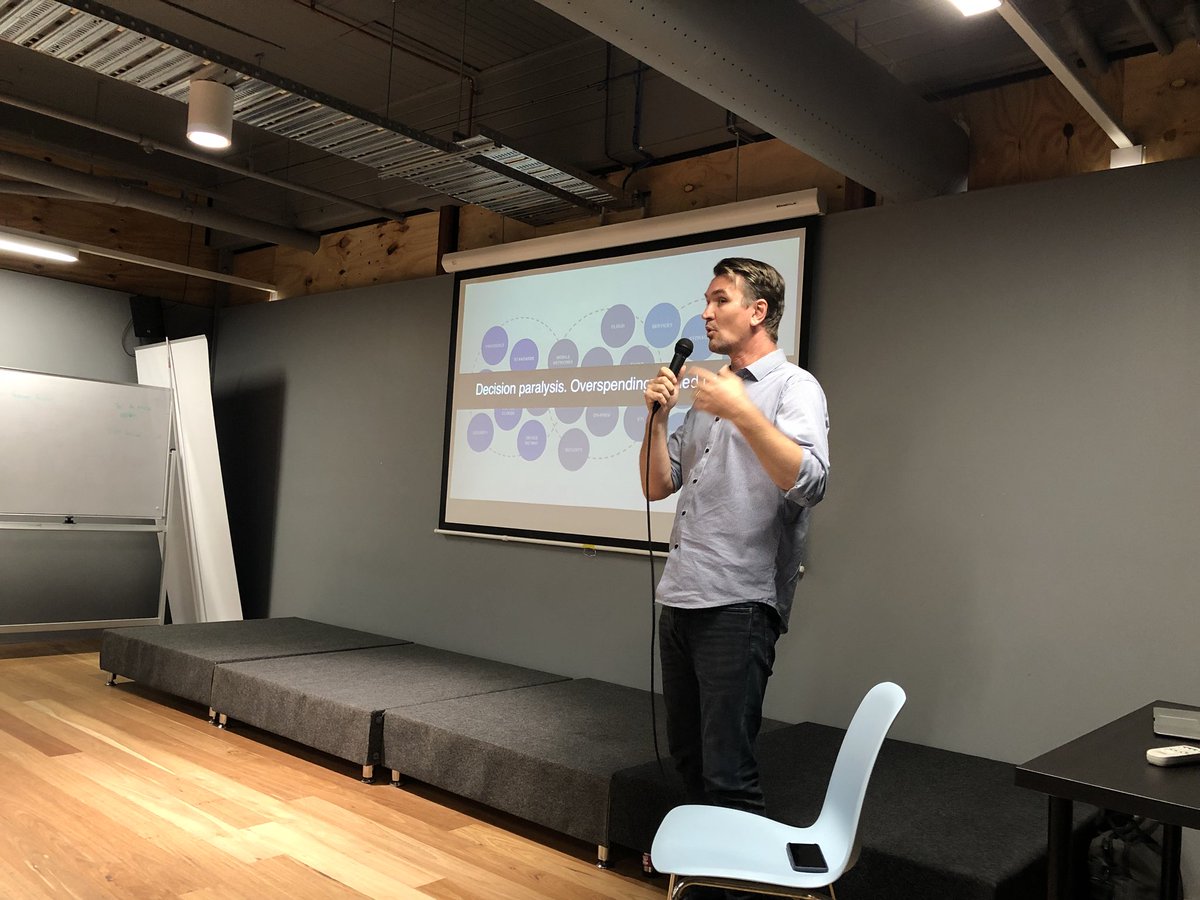 Great to have <a href="/dalerankine/">Dale Rankine</a> presenting at tonight’s <a href="/momobne/">MobileMondayBrisbane</a> #iotnight at <a href="/RiverCityLabs/">🚀River City Labs</a>