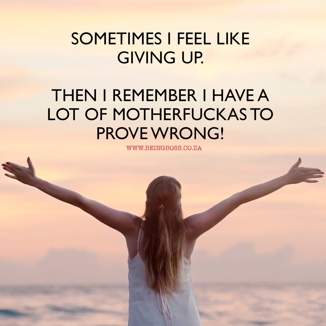 Sometimes I feel like giving up. Then I remember I have a lot of motherfuckas to prove wrong!
#Hustle #mondaymotivation #hardworkpaysoff #Success #dedication #business #EntrepreneurLife #EntrepreneurQuotes #EntrepreneursofInstagram #Hustle