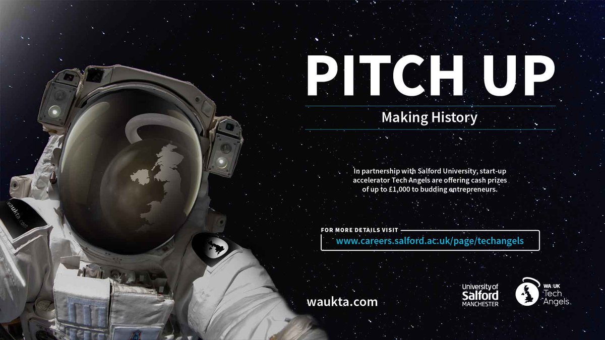 WAUKTA's tweet photo. It's just two days until we'll be hearing the six shortlisted finalists for our Pitch Up competition with @salfordbizsch https://t.co/X21lkFYf80
