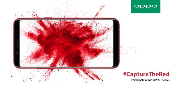 OPPOIndia's tweet photo. Join our brigade to show the power of red by capturing anything red. Be a part of our #CaptureTheRed Contest and you can win a brand new #OPPOF5 6GB.
Terms and conditions - https://t.co/SbFuTVGdOl
#OPPOF5PowerfulRed https://t.co/KyqAT6OF58