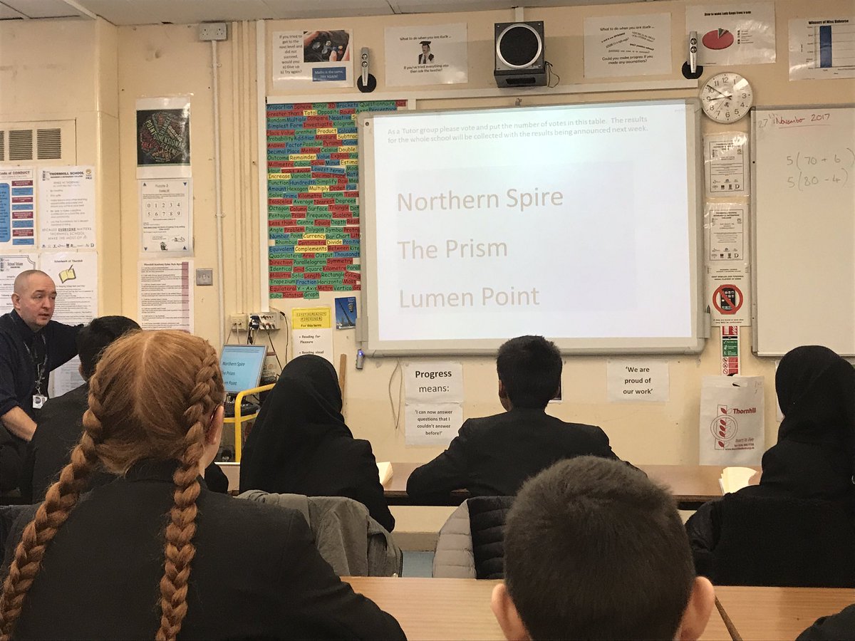 thornhill_uk's tweet photo. 8H2 voting for the name of the new bridge this morning. #namethebridge. Lumen point was the favourite of this tutor group. https://t.co/wAh68avLmy