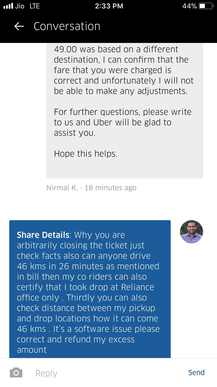 Uber Support a Twitter: "@neeraj8 Our team works hard to answer