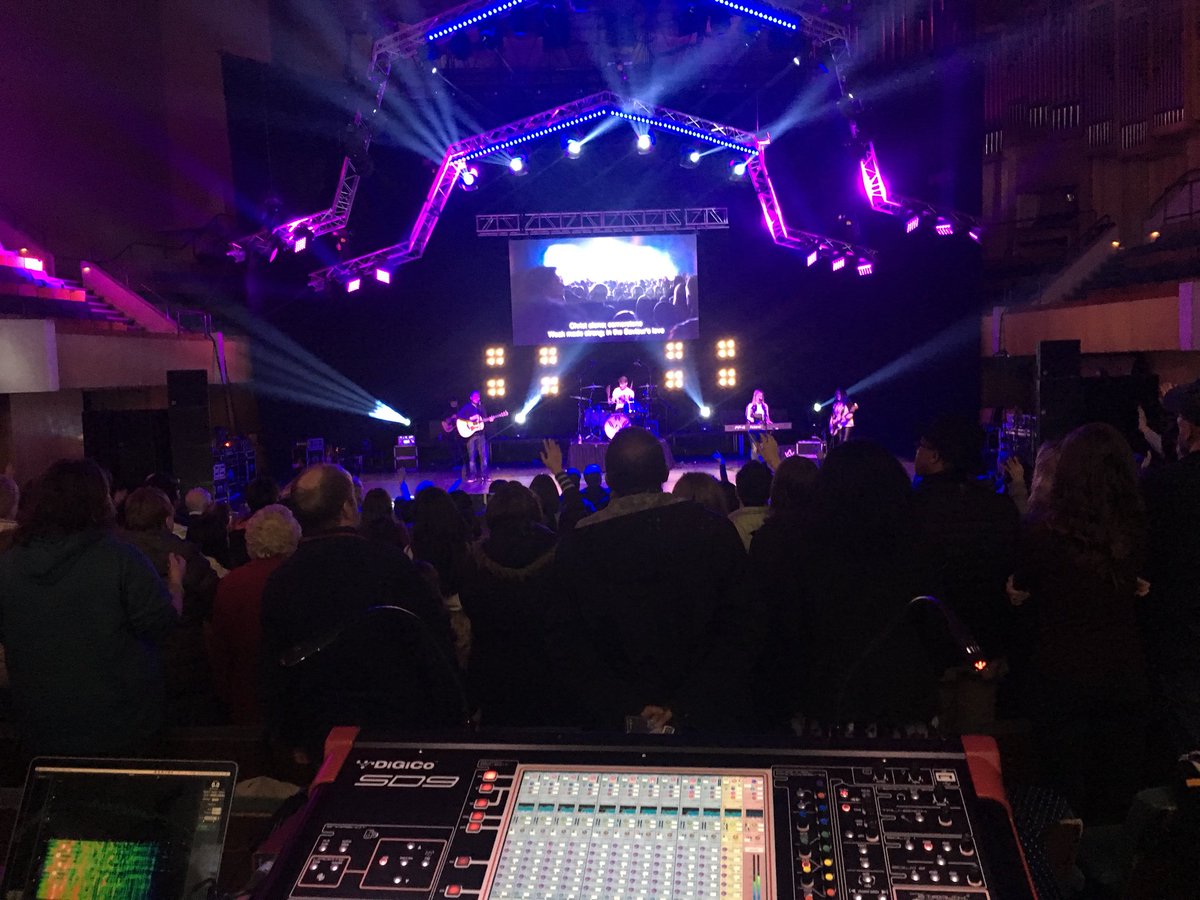 danielprodsvcs's tweet photo. Friday night and Dan was in Cardiff mixing the @MessageTrust @theHigherTour South Wales Launch event for @MTSLiveUK using a @DiGiCo_official SD9 with a classic @dbaudiotechnik C4/B2 system. #classiccombo https://t.co/T5fd2XgBXa