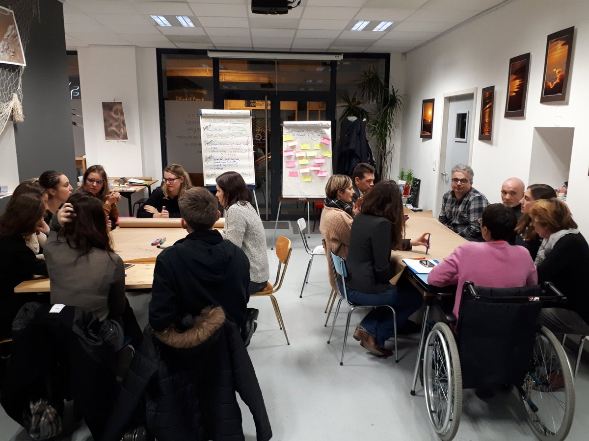 HappyTalents's tweet photo. C'était un plaisir de faciliter cet After "Imaginer mon travail de demain" au #MugdeChambéry  avec les étudiants de #l'université de Savoie. Bravo à tous. https://t.co/0gpiK8CqVJ