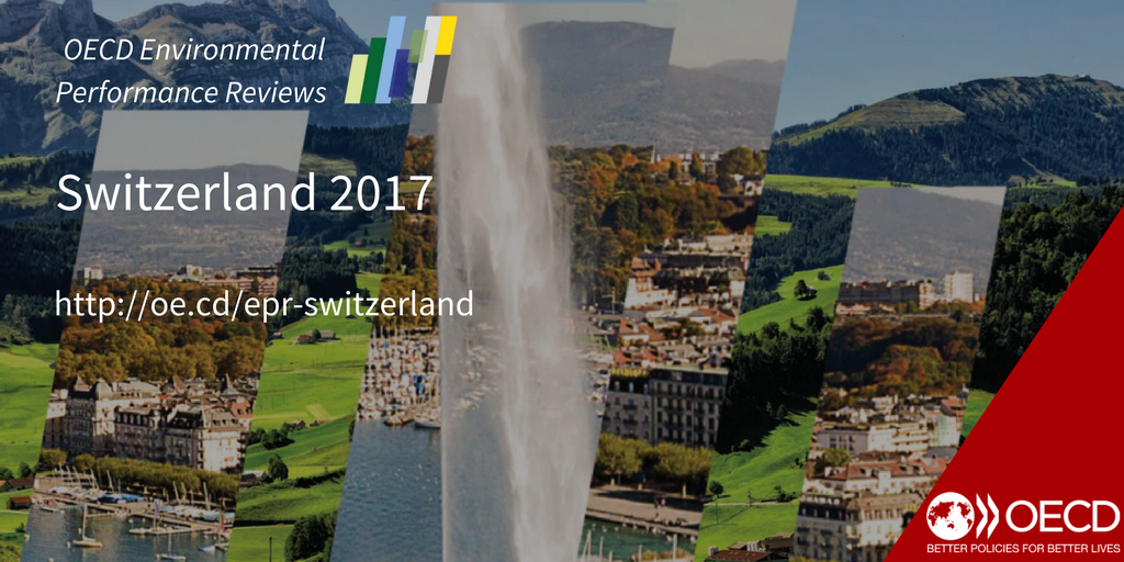 Just out: 3rd <a href="/OECD/">OECD ➡️ Better Policies for Better Lives</a> Environmental Performance Review of #Switzerland evaluates progress towards #greengrowth, with special features on #water &amp; #biodiversity. Read more at: oe.cd/epr-switzerland