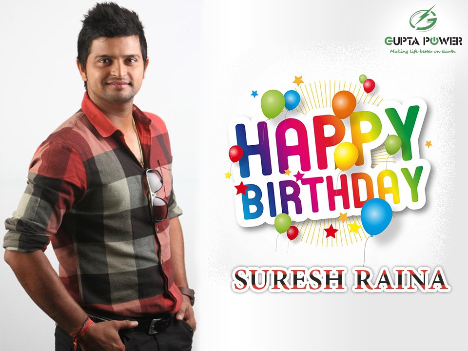 Happy birthday suresh Raina...      