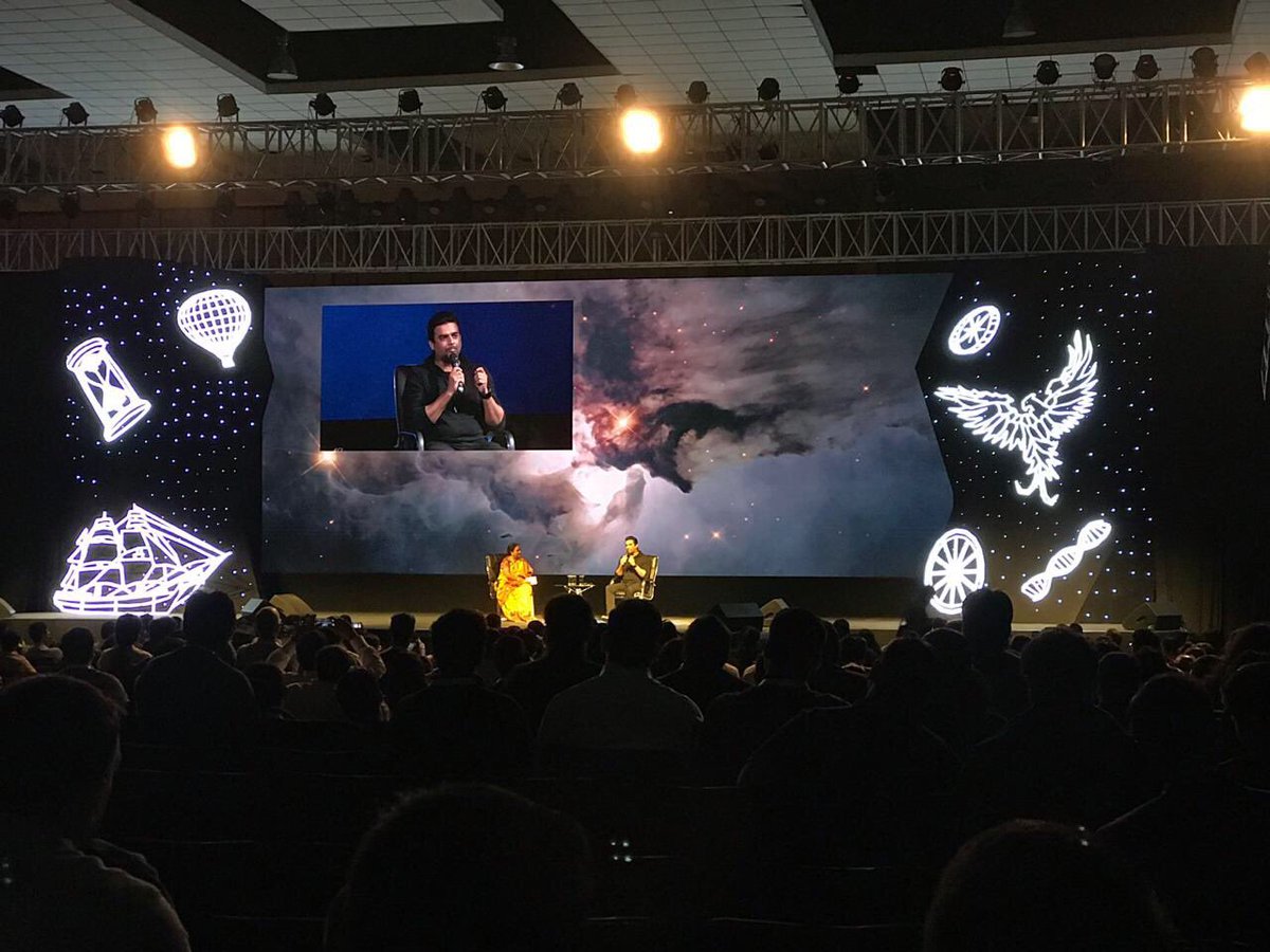 THubHyd's tweet photo. βStop being followers of the west, redefine your horizons!β- @ActorMadhavan.
#WordsToLiveBy #BeyondBoundaries #RoadToGES2017 #THub #TDayCelebrations #INK2017 https://t.co/Ale3zTKLhe