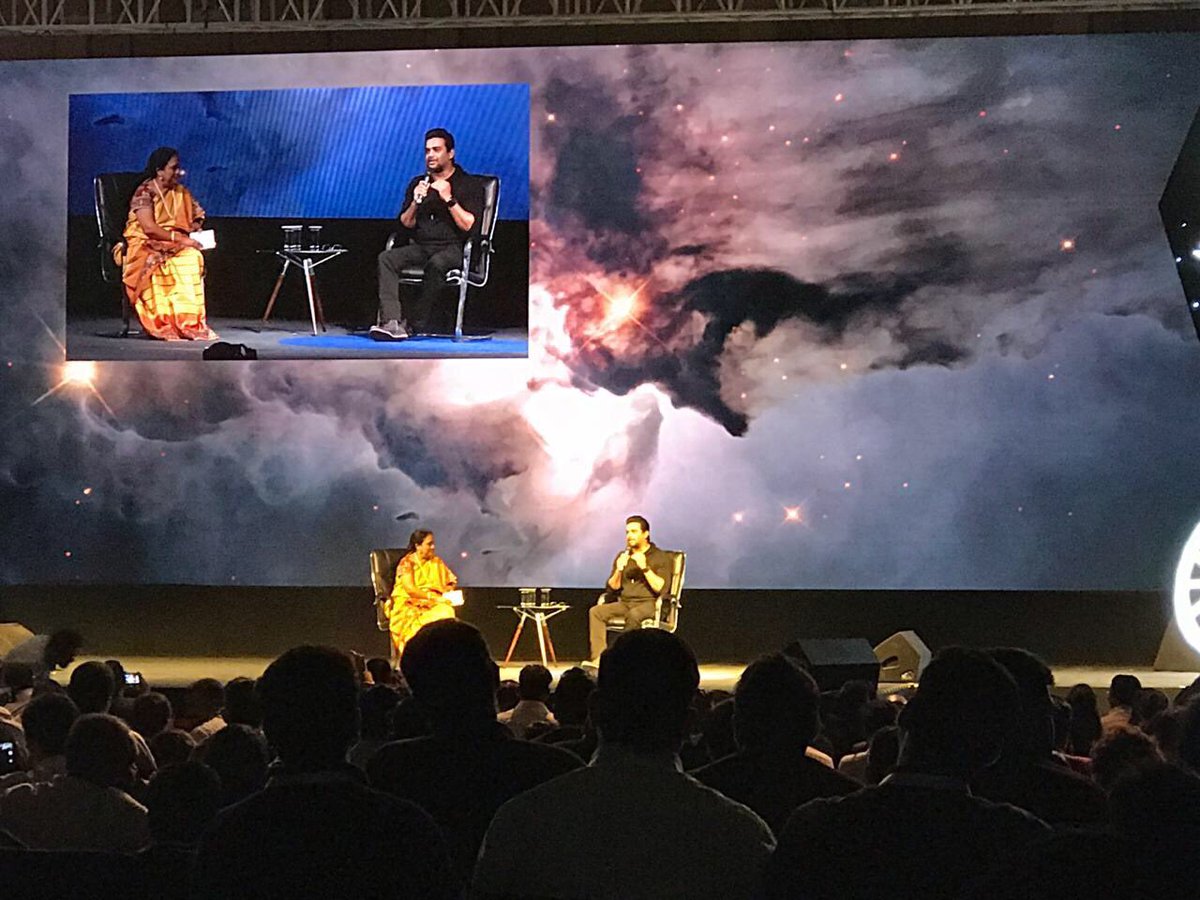 THubHyd's tweet photo. βStop being followers of the west, redefine your horizons!β- @ActorMadhavan.
#WordsToLiveBy #BeyondBoundaries #RoadToGES2017 #THub #TDayCelebrations #INK2017 https://t.co/Ale3zTKLhe