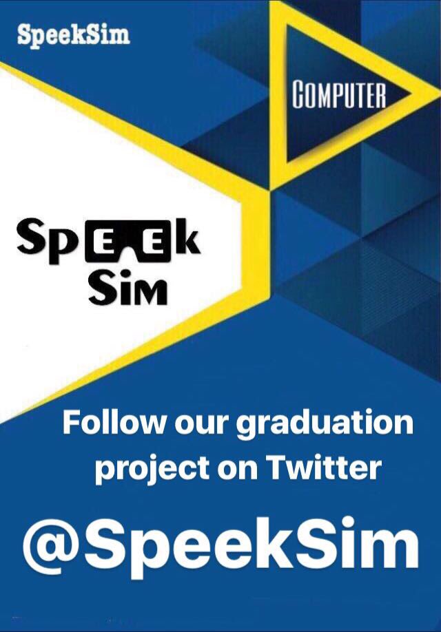 cpesq8's tweet photo. Follow &amp; Support Computer Engineering Senior Project done by:

Eng.Abdullah Kaan Karaata
Eng.Eyad Al-Daly
Eng.Alaa Abdelsalam
Eng.Abdullah Mahmoud Dawood 
Eng.Muhammad Ikramulhaq Sarfraz.

@SpeekSim https://t.co/u8RrcSuQcG