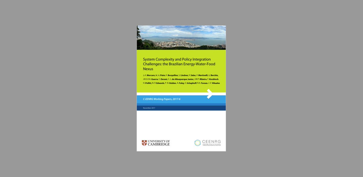 NEXUSPlatform's tweet photo. #SystemComplexity and #PolicyIntegration Challenges: the #WaterEnergyFoodNexus in #Brazil https://t.co/Jwe40sm8Mh by @CEENRG @Cambridge_Uni https://t.co/pA3KFJGPvm