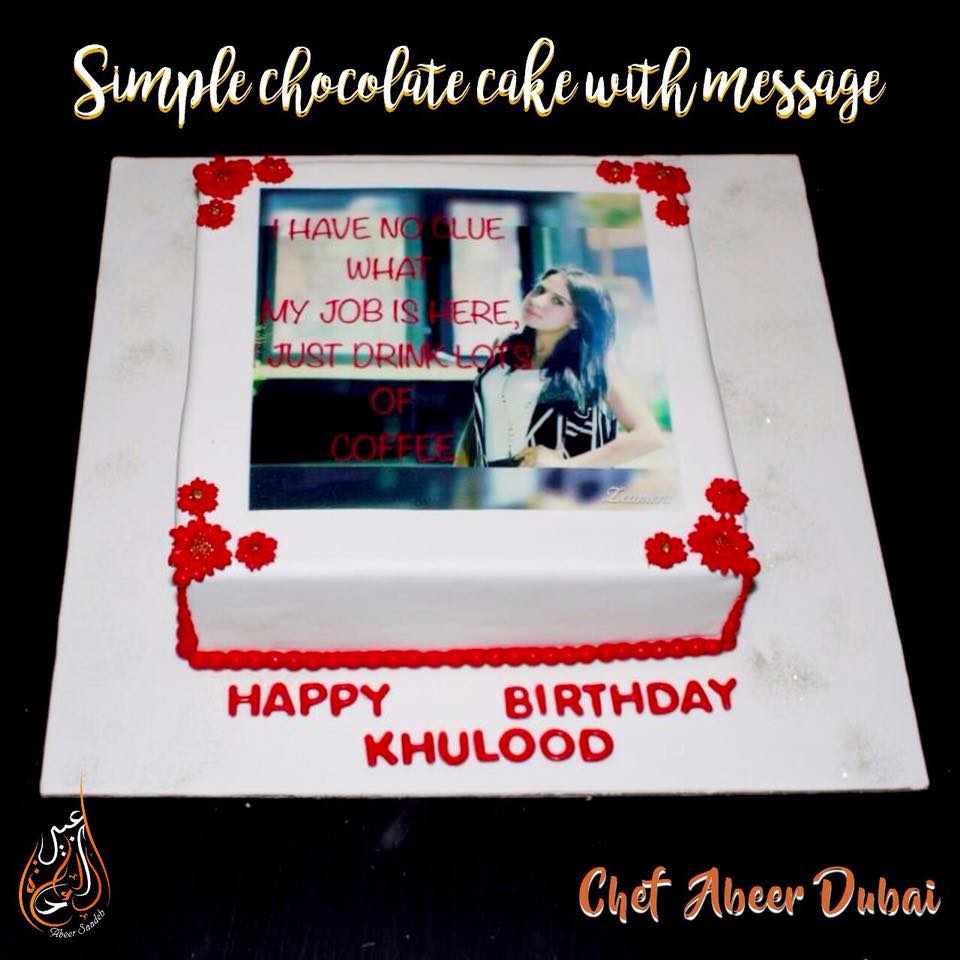 ChefAbeerDubai's tweet photo. Chocolate 🍫 cake 🎂 with photos and messages! 
👨‍🍳 https://t.co/vEV527YOkI 
#birthdaycake #chocolatelovers #photos #chef #dubai https://t.co/IVwQuonY1o