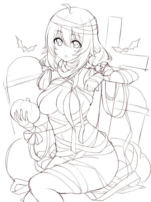 #このタグを見た人はラフ画とその完成絵を見せる
こんな感じかな 