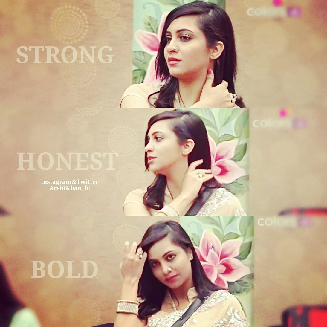 Arshikhan_fc's tweet photo. STRONG . HONEST . BOLD
🌸 ARSHI 🌸

#ArshiKhan #BB11 #BiggBoss11 #BiggBoss @BiggBoss @ColorsTV https://t.co/y42SR5YO6d