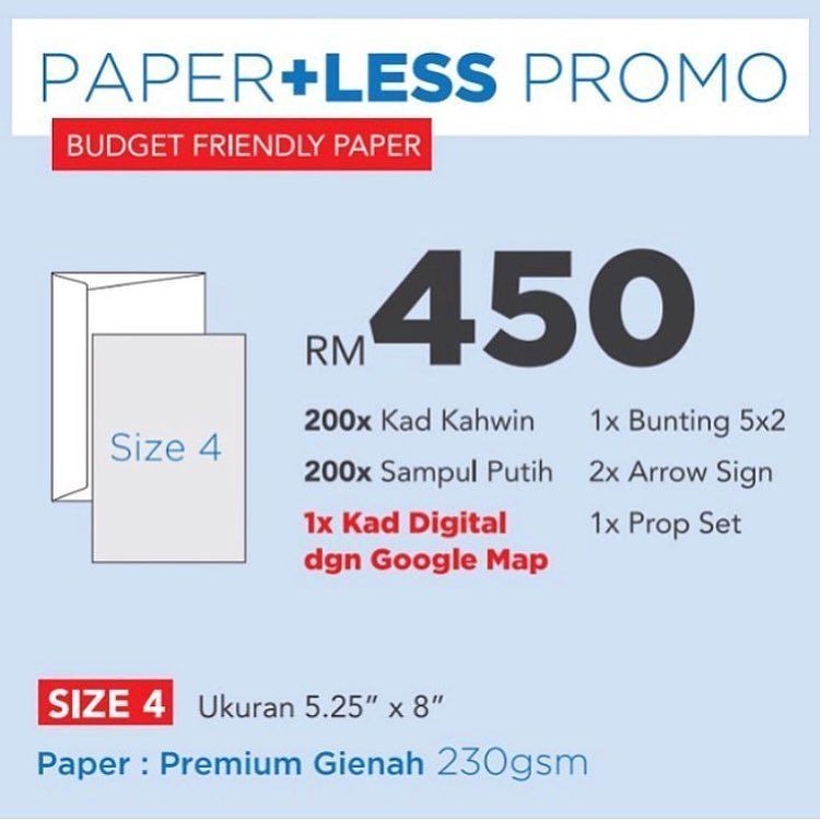 PROMOSI TERBARU KADLAWO
<a href="/kadlawo/">kadlawo</a> : PAPER + LESS PROMO
PAPER + LESS ini menawarkan pakek kad beserta digital card untuk membawa jemputan majlis anda ke level yg lebih gempak.
Nak tau lebih? Kena terus follow kami untuk update package package terbaik!
.
.
… ift.tt/2iacjgf